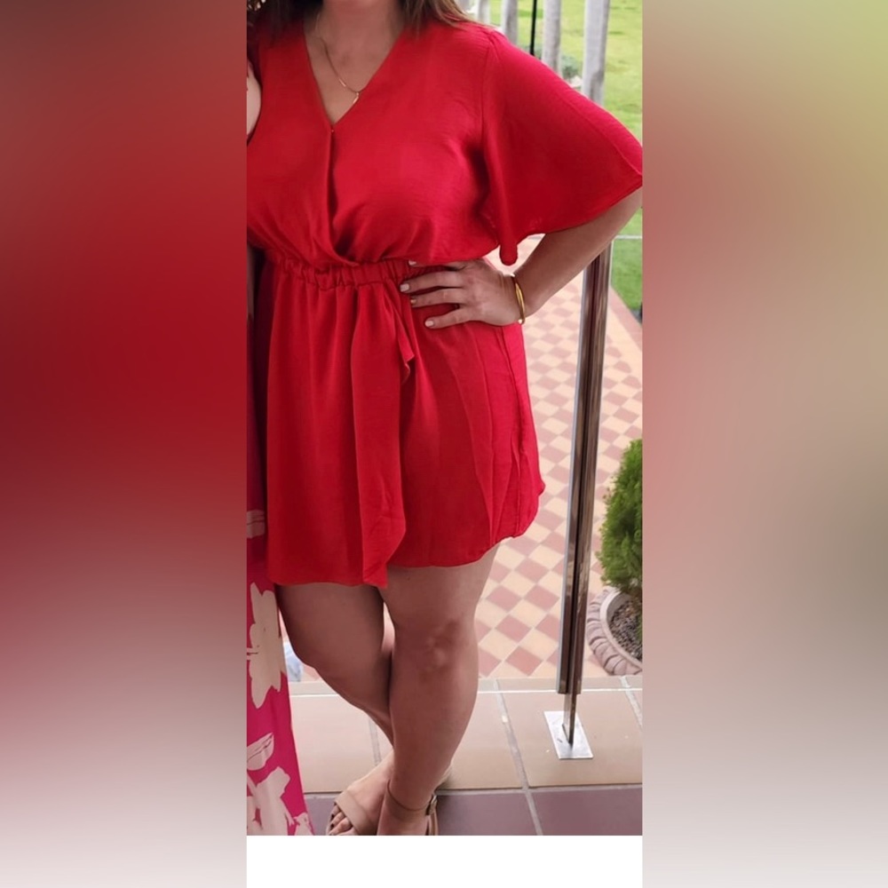 Size Large Coral coloured skort/dress